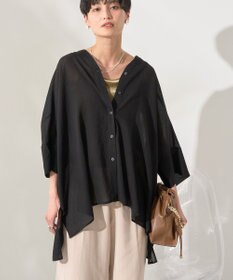 AMERICAN HOLIC 【接触冷感】Ｖネックシアー半袖ＢＩＧシャツ