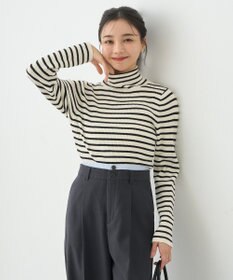 earth music&ecology やわらかタッチタートルネックニットプルオーバー