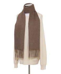 MOONBAT プラスムーンバット (+moonbat) カシミヤ100％無地マフラー 洗える 190㎝×30㎝