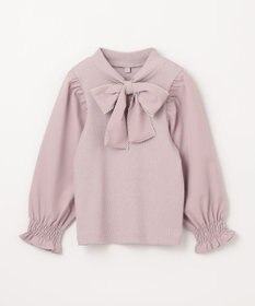ANY KIDS リボン ボウタイ付き カットソー