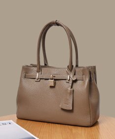 style code 【PADMA/パドマ】 キーチャーム付 本革ベルトデザインハンドバッグ