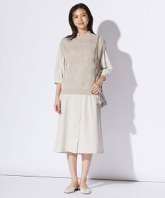 J.PRESS LADIES S 【洗える】RENUソフトタイプライター シャツ ワンピース