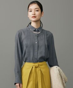 自由区 【SHIHOさん着用】TWハイツイストビエラタックディテール ブラウス