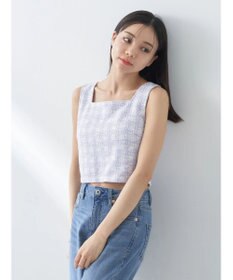 earth music&ecology ＳＥＴ２点　カットソーツィードアンサンブル