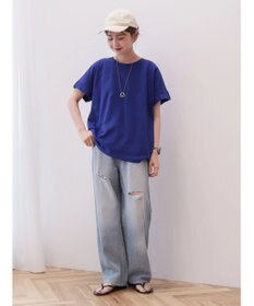 AMERICAN HOLIC 接触冷感袖タックカットプルオーバー