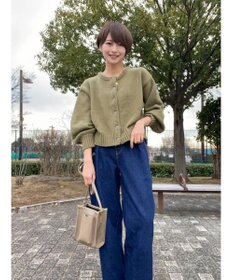 Green Parks クルーネックカーディガン