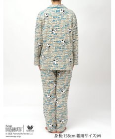 WACOAL ワコール_リラックス＆スリープ パジャマ 長袖 長ズボン オーガニックコットン100%(本体) PEANUTS スヌーピー レディース FDX552 /ワコール