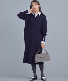 組曲 【WEB限定】Vネックニットワンピース