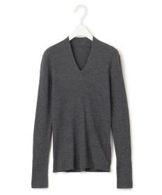 ICB 【洗える】エクストラファインメリノ Vネックプルオーバー