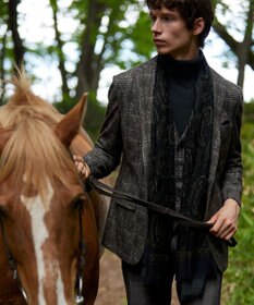 JOSEPH ABBOUD 【ストレッチ】フランネルジャージ ジャケット