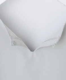 ANY SIS L 【洗える】パール調Ｖネック ブラウス