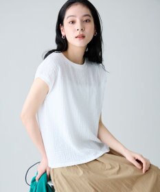 ANY L レースフレンチスリーブプルオーバー