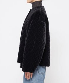 uncrave ベロア キルティング ブルゾン（uncrave WHITE）