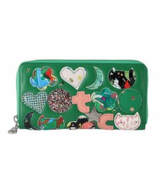 tsumori chisato CARRY tcパッチワーク ラウンドファスナー長財布