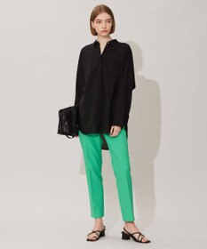 ICB L 【洗える】トリアセコットンシアー ドルマンスリーブシャツ