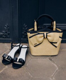 TOCCA BIG RIBBON SUMMER POCHETTE かごバッグ