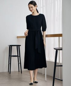 自由区 シフォンプリーツ ワンピース