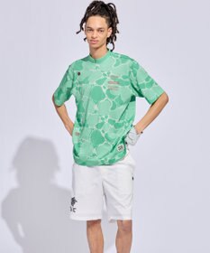 PW CIRCULUS 【MEN】WATER SURFACE プリントモックネックT ゴルフ
