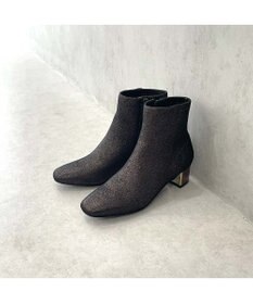 MODE ET JACOMO <MODE ET JACOMO>ストレッチレザースクエアトゥショートブーツ