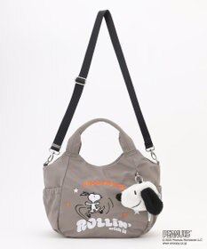 Y'SACCS SNOOPYデザイン サイドギャザー2wayトート　Mサイズ(スケートボード）