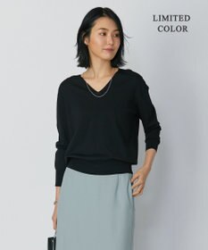 ICB 【WEB限定カラーあり・洗える】シンセティックハイゲージ Vネックプルオーバー