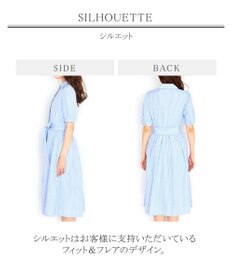 Tiaclasse 【洗える】小顔効果も叶えるスキッパーシャツワンピース