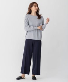 自由区 【洗える】ソフトウールハイゲージ ドルマンスリーブニット