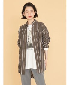 AMERICAN HOLIC ドビーストライプシャツチュニック