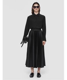 JOSEPH プレーテッドウールルレックス　プリーツスカート