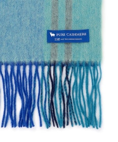 23区 カシミヤ チェック マフラー