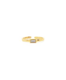 blancotokyo 【金属アレルギー対応】スクエアストーンリング GEMMA RING