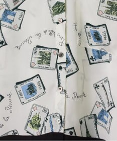 GRACE CONTINENTAL トランププリントブラウス