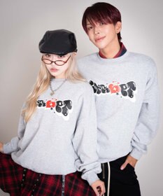 WEGO 【ユニセックス着用ITEM/MLサイズ展開】ハートモチーフプルオーバー