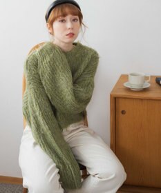 WEGO ブラッシュニットショートプルオーバー