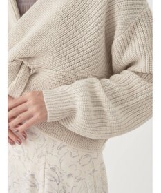 earth music&ecology ツイストデザインニット