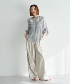 YECCA VECCA メタルホックワイドパンツ