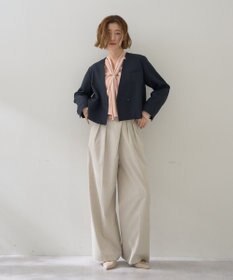 YECCA VECCA メタルホックワイドパンツ