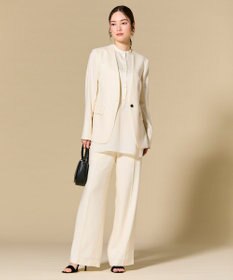 BEIGE， CAROLE / リネンライクフルレングスワイドパンツ