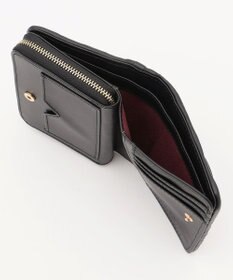 LA BAGAGERIE シープレザープリーツ加工二つ折り財布