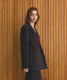 GRACE CONTINENTAL サテンボウ付テーラードジャケット