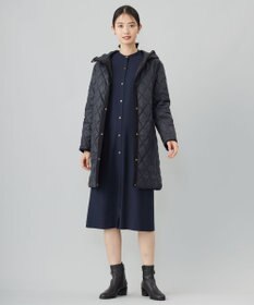 J.PRESS LADIES L 【洗える】T/Rウォッシャブルギャバ バンドカラー ワンピース