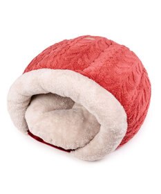 PET PARADISE ペットパラダイス 遠赤外線 ドーム型 寝袋 《アランボア柄》