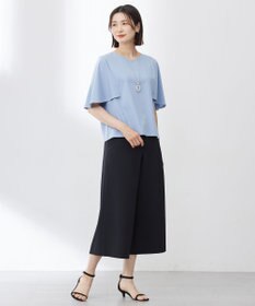 J.PRESS LADIES S 【洗える・吸水速乾】DRYライトサッカー クロップド パンツ