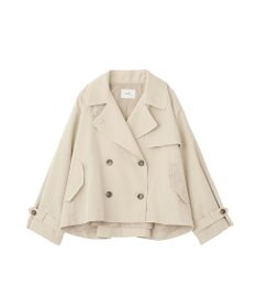 earth music&ecology 2WAYフードショートフレアトレンチ