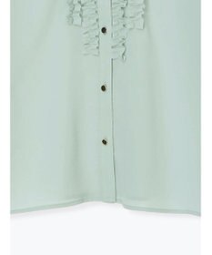 Te chichi フロントフリルキーネックブラウス