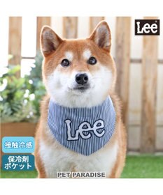 PET PARADISE Ｌｅｅクールネック ヒッコリー バンダナ《保冷剤付き》 【中型犬】
