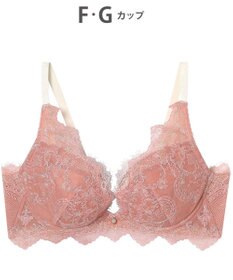 AMPHI ブラジャー 谷間メイク 脇高設計 細身え効果 Gカップまで対応 大きいサイズ 【Glama-Rich グラマリッチ 脇スッキリタイプ】ブラ BYJ603 アンフィ／ワコール