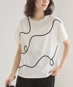 WEGO 【ANGIE VINTAGE】コード刺繍デザインTシャツ