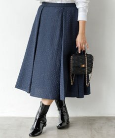 23区 L 【洗える】プレザンスジャカード タックスカート