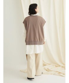 CRAFT STANDARD BOUTIQUE ミニ裏毛　パウダー加工　２ｗａｙクラックＰＴベスト